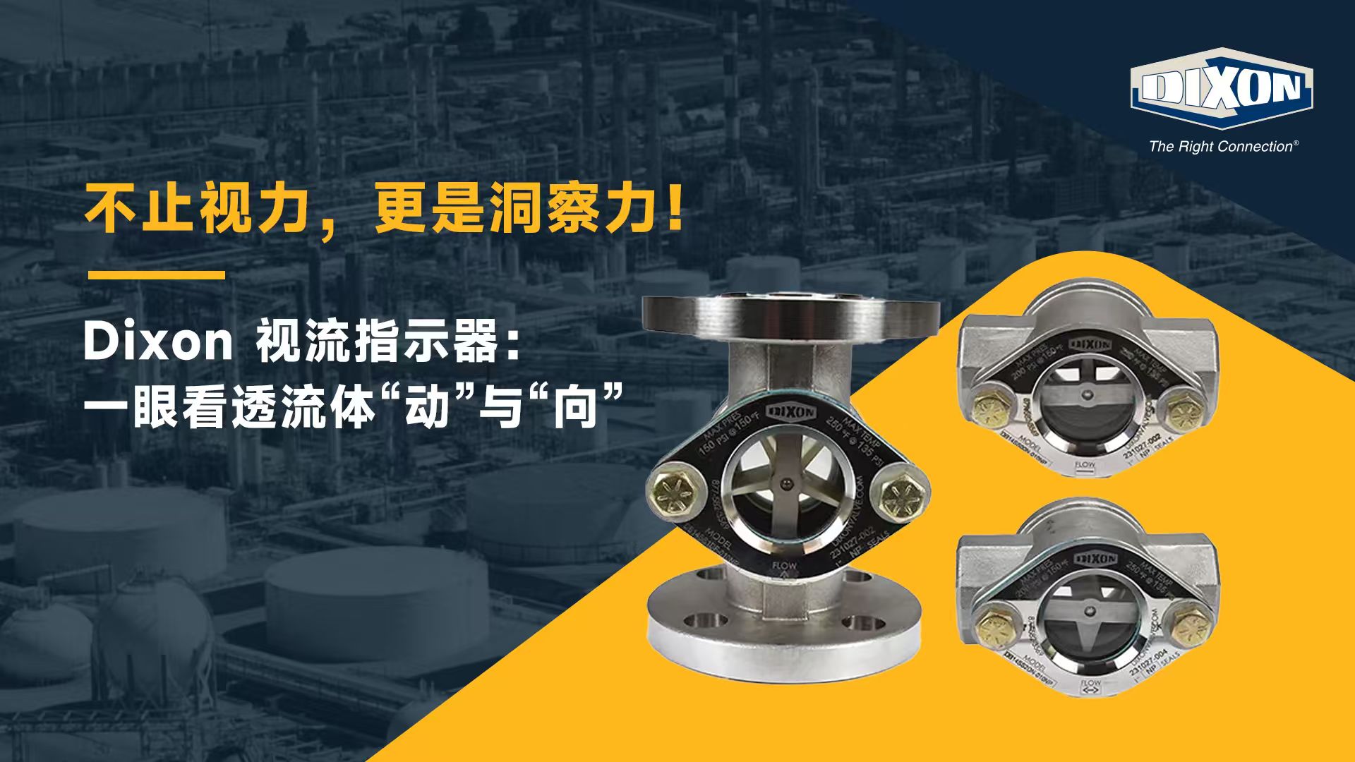 Dixon 视流指示器:一眼看透流体“动”与“向”