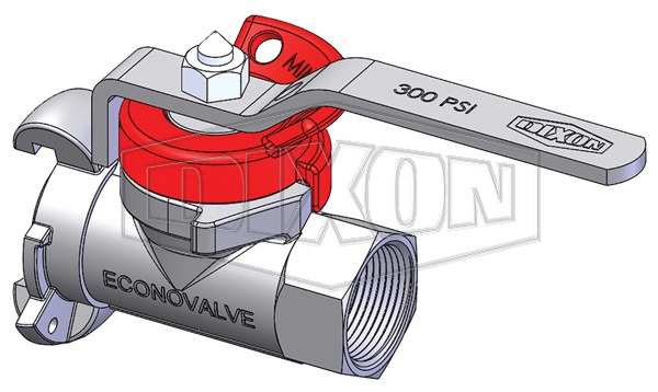 Minsup Lockout Econovalve Female x Surelock™ Ball Valve