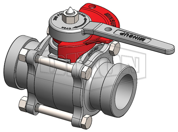 Minsup Lockout Econovalve Shouldered Ball Valve