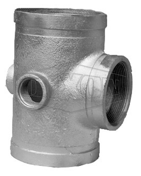 Grooved Hydrant Hose Reel Reducing Tee