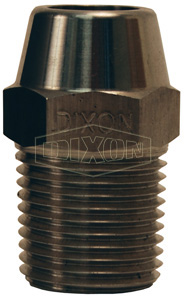 Dixon® Hex Nipple for Welding to Metal Hose