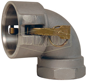 Cam & Groove 90° Type D Coupler x Female NPT Elbow