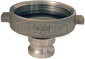 Cam & Groove Adapter x Railroad Tank Car Connection