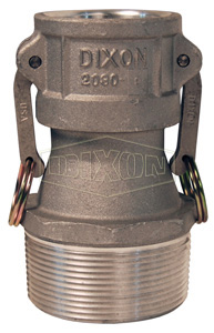 Cam & Groove Reducing Type B Coupler x Male NPT
