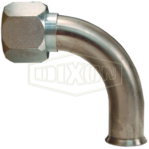 90° Elbow Female Weld End Metal Hose Fitting