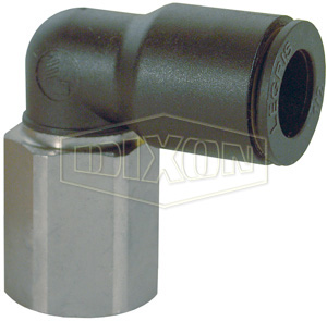 Legris Nylon/Nickel-Plated Brass Push-In Female Elbow