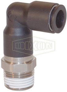 Legris Nylon/Nickel-Plated Brass Push-In Extended Male Elbow