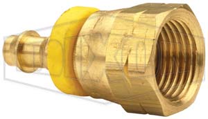 Female 45° SAE Swivel x Push-on Hose Barb