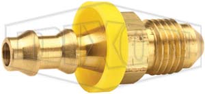 Male 37° JIC x Push-on Hose Barb