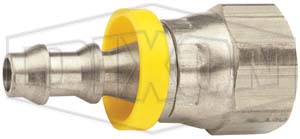 Female 45°SAE/37°JIC Swivel x Push-on Hose Barb