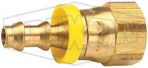 Female 37° JIC Swivel x Push-on Hose Barb
