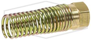 Air Brake Rubber Hose Nut and Attached Spring