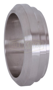 Short Plain Bevel Seat Weld Ferrule