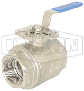 2 Piece Industrial Stainless Steel Ball Valve