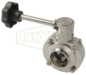 B5101 Series Butterfly Valve with Infinite Handle Weld End