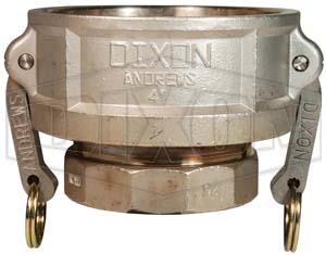 Cam & Groove Reducing Type D Coupler x Female NPT