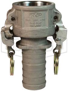 EZ Boss-Lock™ Cam & Groove Hastelloy® Type C Coupler x Hose Shank