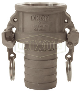 Cam & Groove Hastelloy® Type C Coupler x Hose Shank