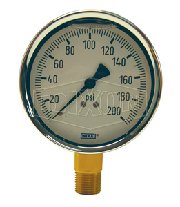 Brass Liquid Filled Gauge Lower Mount