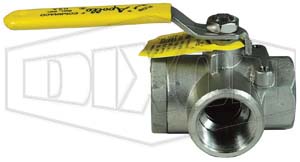 3-way Stainless Steel Diverting Ball Valve
