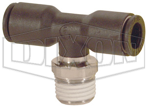 Metric Push-In Male Branch Tee