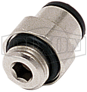 Metric Push-In Male Connector BSPP
