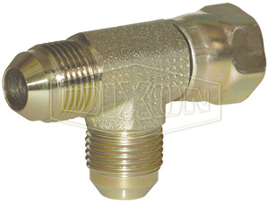 Male JIC 37° Flare x Female JIC 37° Swivel Run Tee