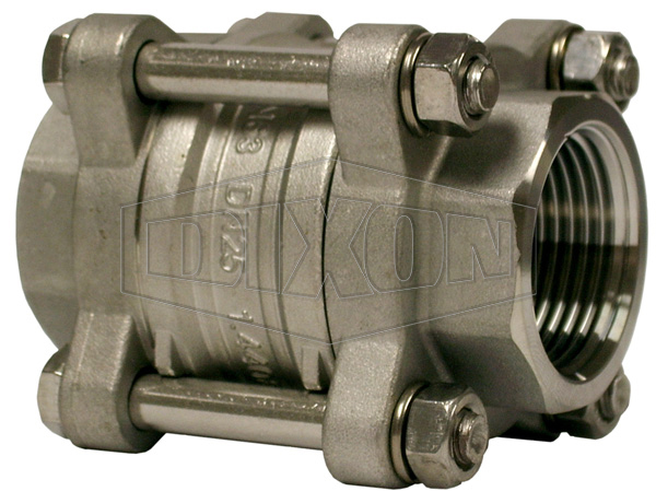 3 Piece Inline Check Valve BSP