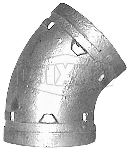 Grooved End 45° Elbow- Style 101