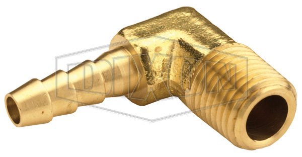 Male BSP x Hose Barb 90° Elbow