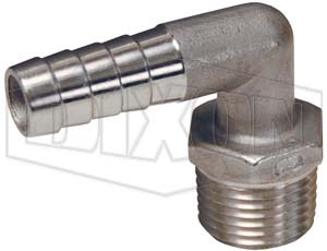 Male NPT x Hose Barb 90° Elbow