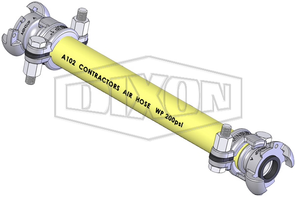 Contractors Yellow Air Hose Assembly (A102)