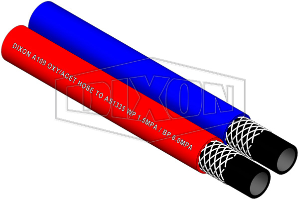 Rubber Twin Line Welding Hose (A109)