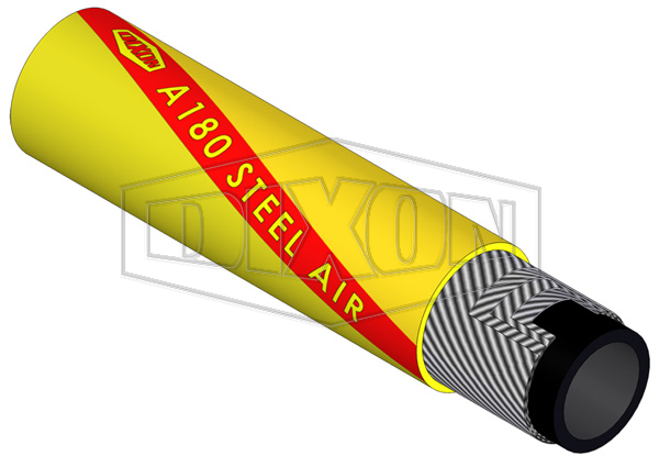 Rubber Extra Heavy Duty Steel Air Hose (A180)