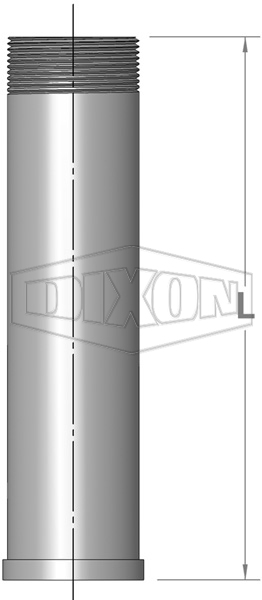 Shouldered End Adapter Screwed BSP - Short Series