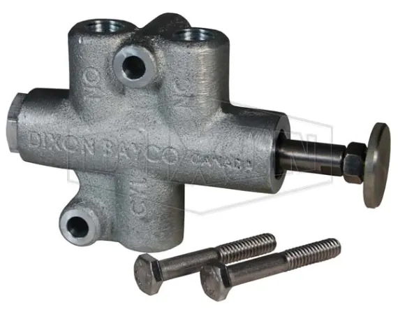 Air Interlock Valve Button Plunger Pneumatic