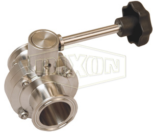 B5101 Series Butterfly Valve with Infinite Handle Clamp End