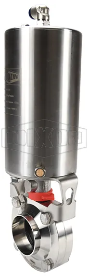 B5107-Series Butterfly Valve with Vertical Canister Actuation
