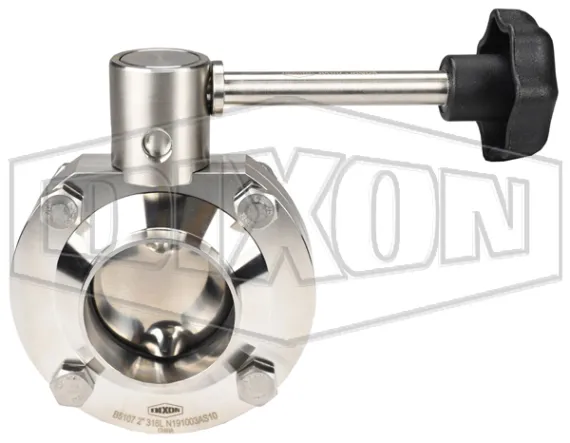 B5107-Series Butterfly Valve with Infinite Handle Weld End