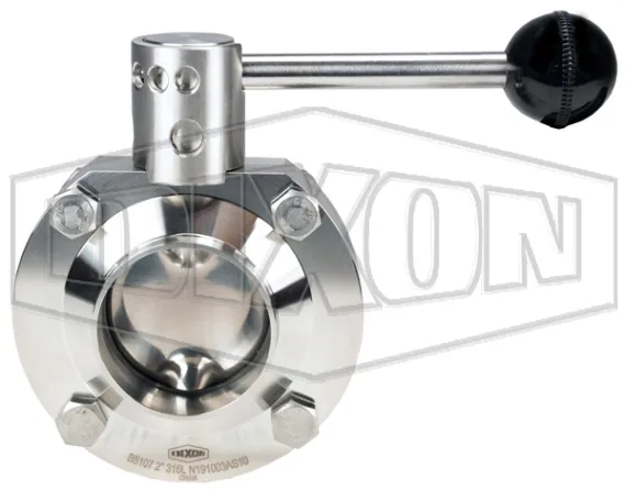 B5107-Series Butterfly Valve with Pull Handle Weld End