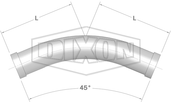 Shouldered End 45° Bend