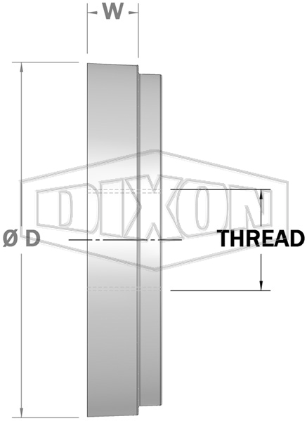 Shouldered Blank End with Female BSP Outlet