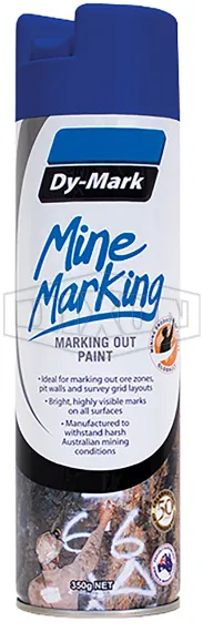 Dy-Mark® Mine Marking Paint - Vertical Spray