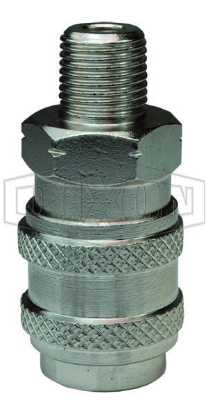 BR-Series Pneumatic Male Threaded Coupler