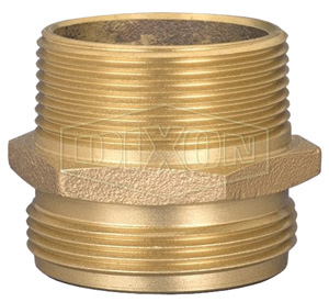 Double Male Hex Nipple Brass
