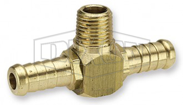 Tee 2-Way Hose Barb x Male BSP