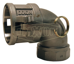 Cam & Groove 90° Type D Coupler x Female NPT Elbow