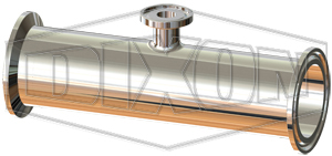 BioPharm Clamp Short Outlet Reducing Tee