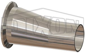 BioPharm Clamp x Weld Eccentric Reducer