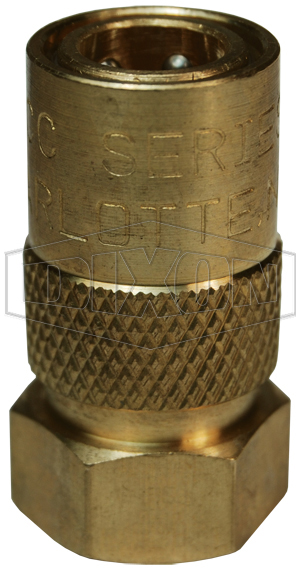 DQC CM-Series Industrial Mold Interchange Unvalved Coupler Female NPTF